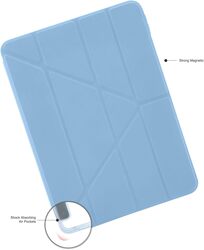 Pipetto Origami No1 for Apple iPad AIR 13 inch case (2024) M2 Smart Cover with 5 in 1 stand - Light Blue